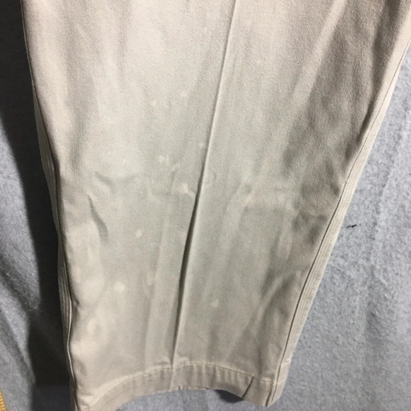 Mens Mountain Khaki Pants Tan Stained Outdoors Work Casual Trashed Career - Picture 4 of 6